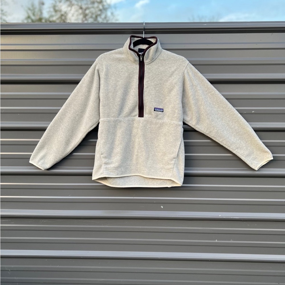 Patagonia Synchilla 1/2 Zip Tan Brown Pullover